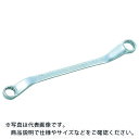 TONE 両口ロングめがねレンチ(45°) 対辺寸法12×14mm 全長220mm メッキ処理 ( M45-1214 ) TONE(株)