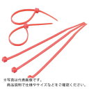 【SALE価格】TRUSCO カラーケーブルタイ 赤 幅3.6X150mm最大結束Φ36標準型 ( TRCVR-150R ) トラスコ中山(株)