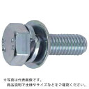 TRUSCO 座金組込六角ボルト トリーマ 三価白 サイズM10×45 4本入 ( B716-1045 ) トラスコ中山(株)