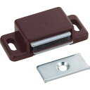 【SALE価格】TRUSCO マグネットキャッチ(横型) PE製 L46.7mm 茶 ( TSM-50P-BR ) トラスコ中山(株)