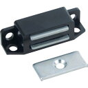 【SALE価格】TRUSCO マグネットキャッチ 樹脂製・縦型横型両用 L45mm 黒 ( TSM-63P-BK ) トラスコ中山(株)