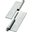 【SALE価格】TRUSCO スチール製抜き差し蝶番 穴ナシ 左用 (1組(袋)=2個入) ( 225W-7043L ) トラスコ中山(株)