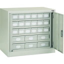 【SALE価格】TRUSCO フリッパードアーキャビネット 1010X650XH890 引出付 ( FPD-3004A ) トラスコ中山(株)