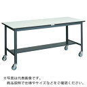 トラスコ中山(株) TRUSCO 中荷重作業台(250kg)AEW型 1800X900XH846 φ100ウレタンキャスター付 ダークグレー色 ( AEWR-1890CU100 )