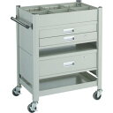 【SALE価格】TRUSCO コンビネーションワゴン 643X427 引出・仕切板付 ( TCW-81BDE ) トラスコ中山(株)