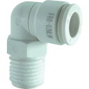 【SALE価格】チヨダ チューブ継手 ファイブ樹脂メイルエルボ W(白) 8mm・R1/4 ( FR8-02MLW ) 千代田通商(株)