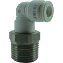 【SALE価格】チヨダ ファイブSUSメイルエルボ 白 6mm・R3/8 ( FS6-03MLW ) 千代田通商(株)