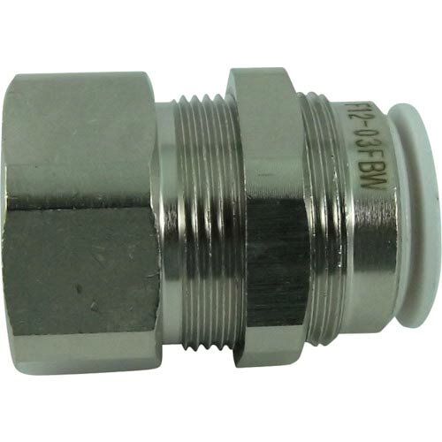 チヨダ ( 千代田通商 ) チューブ継手 ファイブフィメイルバルク W(白) 12mm・RC3/8 ( F12-03FBW )