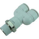 チヨダ ファイブメイルブランチワイ W(白)12mm・R3/8 ( F12-03MYW ) 千代田通商(株)