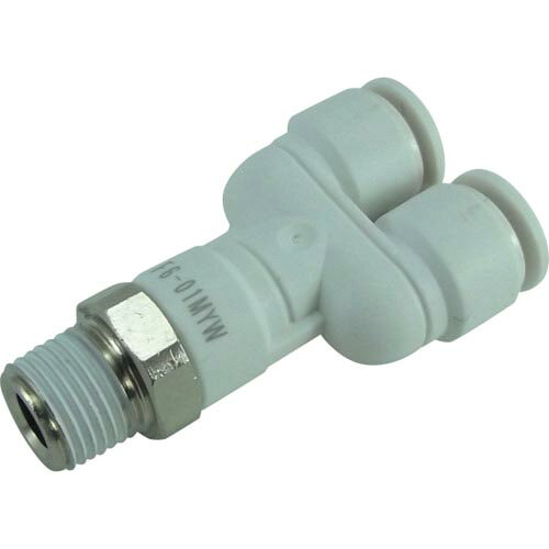 チヨダ ファイブメイルブランチワイ W(白)6mm・R1/8 ( F6-01MYW ) 千代田通商(株)