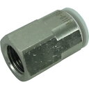 チヨダ ファイブフィメイルコネクタ- 白8mm・Rc1/8 ( F8-01FW ) 千代田通商(株)