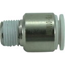 チヨダ チューブ継手 ファイブ六角穴付メイルコネクター W(白) 8mm・R1/8 ( F8-01MSW ) 千代田通商(株)