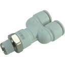 チヨダ ファイブメイルブランチワイ W(白)8mm・R1/8 ( F8-01MYW ) 千代田通商(株)