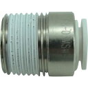 チヨダ チューブ継手 ファイブ六角穴付メイルコネクター W(白) 8mm・R3/8 ( F8-03MSW ) 千代田通商(株)