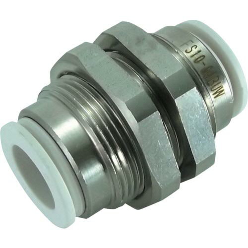チヨダ ファイブSUSバルクヘッドユニオン 白 10mm ( FS10-00BUW ) 千代田通商(株)