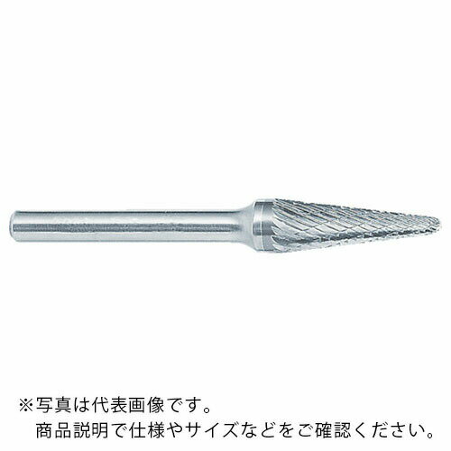 スーパー スーパー超硬バー ロングシャンク径6mm(テーパー型)ダブルカット刃径:9.5 ( SB7C03L ) (株)ス..