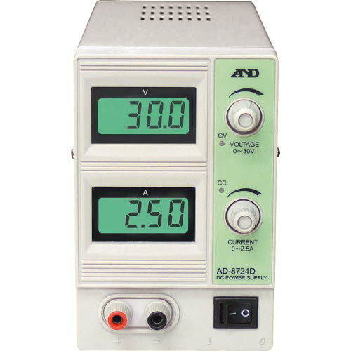 A&D 直流安定化電源 30V 2.5A ( AD8724D ) (株)エー・アンド・デイ