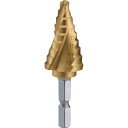 【SALE価格】TRUSCO 六角軸ステップドリル 3枚刃チタンコーティング 5~21mm ( 3S-NMS-21G ) トラスコ中山(株)