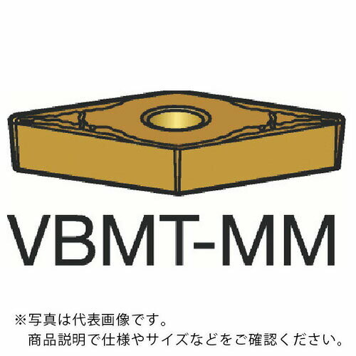 樂天商城 - サンドビック コロターン107 旋削用ポジチップ(120) 1115 ( VBMT 16 04 08-MM 1115 (120) ) 【10個セット】