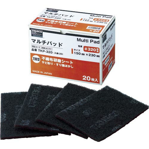 TRUSCO ޥѥå #320 150mmX230mm ( TKP-320 ) 20祻åȡ ȥ饹滳()