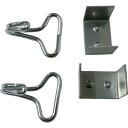 【SALE価格】ユタカメイク 金具 ゴムロープ金具 20mm用二本線カギフック コの字金具 ( GA-10 ) (株)ユタカメイク