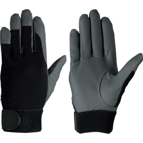 シモン 合皮手袋 作業手袋 袖口マジックバンド式 ハンドバリア #30 ブラック L ( HB30 L ) (株)シモン