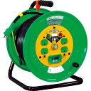 NICHIDO 金属センサードラム 漏電保護専用ブレーカ付 30m ( KS-EB34 ) 日動工業(株)