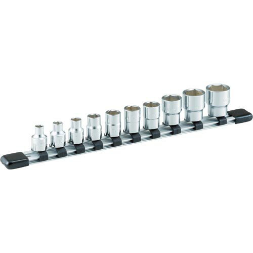 TONE ソケットセット(6角・ホルダー付) 10pcs 差込角9.5mm ( HS310 ) TONE(株)