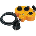 【SALE価格】ハタヤ マルチタップ延長コード 三相200V接地付20A1m コンセント3ツ口 ( HM-A ) (株)ハタヤリミテッド