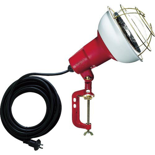 ハタヤ 防雨型作業灯 リフレクターランプ500W 100V電線5m バイス付 RC-505 ( RC505 ) （株）ハタヤリミテッド