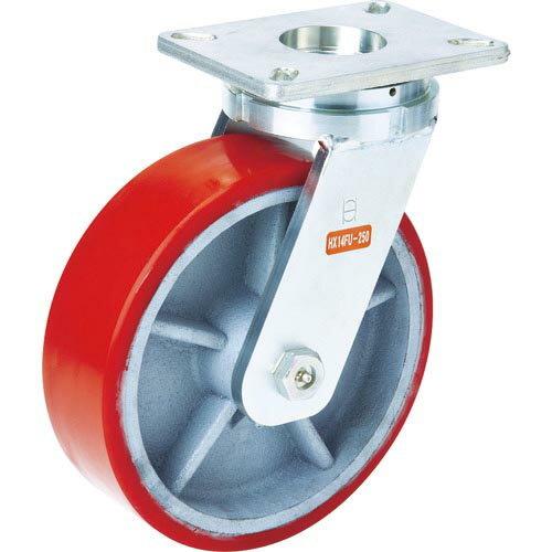 OH スーパーストロングキャスター HXシリーズ 超重荷重用 ウレタン車 自在車 車輪径150mm 許容荷重750kg ( HX14FU-150 ) オーエッチ工業(株)