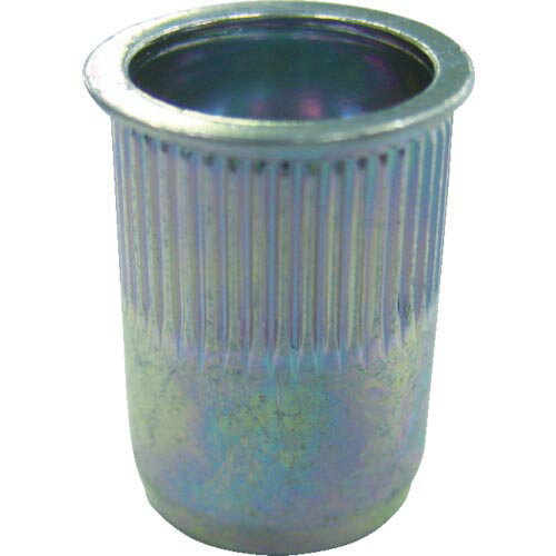 【SALE価格】エビ ローレットナット(薄頭・スティール製) 板厚4.0 M8×1.25(1000個入) ( NSK8MR ) (株)ロブテックス