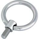 【SALE価格】水本 アイボルト ステンレス つば付リングボルト(ミリネジ) 捻子径M-6 長さ40mm ( B-813 ) (株)水本機械製作所