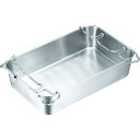 IKD 18-8 ストッパー付給食バット 運搬型 ( S02200006000 ) (株)日本メタルワークス