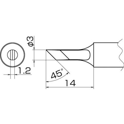 白光 こて先 KU型 ( T20-KU ) 白光(株)(4)