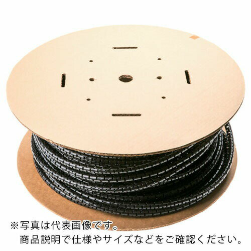 PANDUIT 電線保護チューブ スリット型スパイラル パンラップ 束線径18.3Φmm 30m巻き 難燃性黒 ( PW75FR..