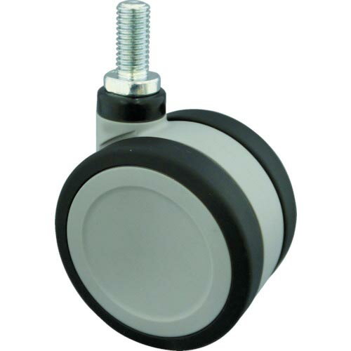 トーシン ねじ込み双輪キャスター 125径 自在ボルト M12x1.75 ( KT125-BM12XP1.75 ) (株)東信製作所