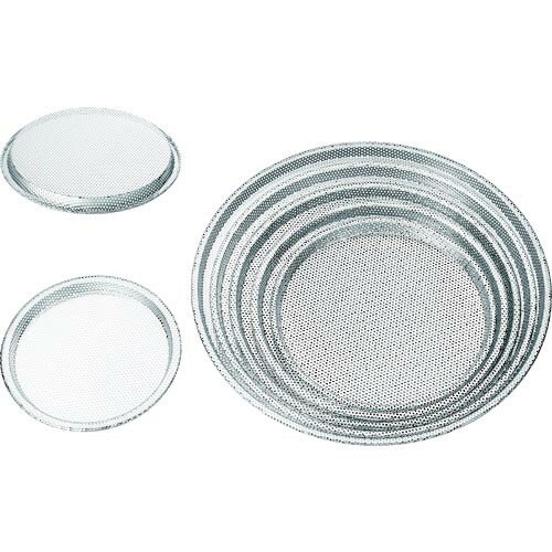 【SALE価格】IKD 丸型パンチング浅バット 7インチ ( J02300000991 ) (株)日本メタルワークス