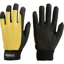 TRUSCO PU薄手手袋エンボス加工 イエロー S ( TPUM-Y-S ) トラスコ中山(株)
