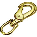 TRUSCO フック 真鍮スイベルスナップ (1個=1袋) 使用荷重:0.15kN ( TBRF-1 ) トラスコ中山(株)