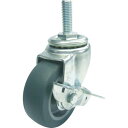 【SALE価格】ユーエイ ねじ込み式 自在 キャスター エラストマー 車輪径65mm ストッパー付き Sタイプ ST-S型 ネジ寸法M16×40ピッチ2 ( ST-65ELS-M16-40 ) (株)ユーエイ キャスター事業部(4)