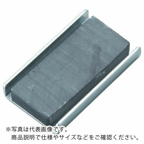 TRUSCO まとめ買い キャップ付フェライト磁石 角形 42.8mm×28mm×6.5mm 10個