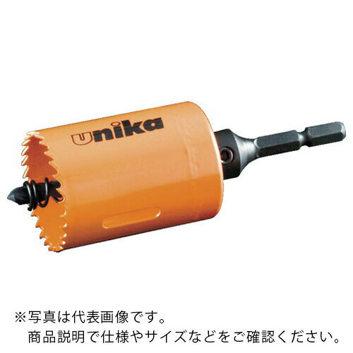 特長：インパクト軸シャンクの採用で、電気ドリルからインパクトドライバーまで幅広くご使用いただけます。有効深さ38mmのボディーとツバなし仕様により、被削材の貫通作業が可能です。54mm以上はドリルチャック径を選ばない10mm/13mmチャック兼用シャンクです。用途：被削材:薄鉄板（3.2mm以下）、アルミ板（3.2mm以下）、塩ビ板、樹脂板、木材、FRP板など。仕様：刃径(mm)：17ふところ深さ(mm)：38シャンク形状：六角軸(6.35mm)シャンク径(mm)：6.35刃厚(mm)：1有効切削能力(mm)：鉄板3.2、アルミ板3.2、塩ビ10、合成樹脂10、木材38、FRP10適合機種：インパクトドライバー、充電ドライバー(12V以上)、電気ドリル材質／仕上：刃部:コバルト高速度鋼（SKH-59）センタードリル:コバルト高速度鋼　●代表画像について 商品によっては、代表画像を使用している場合がございます。 商品のカラー、サイズなどが異なる商品をイメージ画像として 使用させて頂いている場合がございます。 必ず、商品の品番と仕様をご確認のうえ、ご注文お願いいたいます。 　●北海道・沖縄・離島・一部地域の送料について 別途追加で送料がかかる場合がございます。 送料がかかる場合は、メールにて送料をご連絡させて頂き、 お客様にご了承頂いてからの手配となります。 　●お買上げ明細書の廃止について 当店では、個人情報保護と環境保護の観点から同封を廃止しております。 お買上げ明細書が必要な場合は、備考欄に「お買上げ明細必要」と 記載お願いいたします。 当店からの出荷の場合は、同封にて発送させて頂きます。 （※メーカー直送の場合は、PDFデータをメールさせて頂きます。） 　注意事項 ※商品名に【2個セット】等、数量の明記がない場合は1個での販売となります。