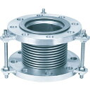 NFK 排気ライン用伸縮管継手 フランジ5K/SS400(接液部SUS) 100A×100L ( NK-7300/5K-SS400-100A-100L ) 南国フレキ工業(株)