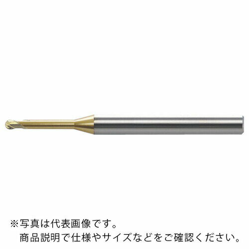 ユニオンツール 超硬エンドミルロングネックボールR0.5×有効長10Xφ4 ( HSLB2010-100 (245-5110) ) ユニオンツール(株)