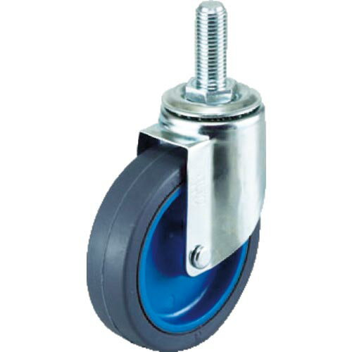 ワコーパレット エアーキャスターねじ込みタイプ(自在車) 100mm ナイロンホイールゴ ( ALT-100NR ) (株..