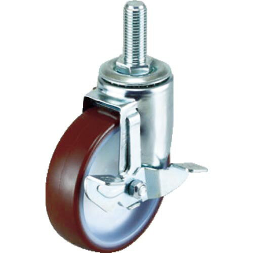 特長：軽く動き疲労が軽減できます。特殊鋼フレームにより軽量と高耐久で長寿命です。仕様：許容荷重(daN)：60許容荷重(kgf)：62車輪径D(mm)：100車輪幅(mm)：28取付高H(mm)：127軸長L(mm)：40ねじT：M16ねじ...