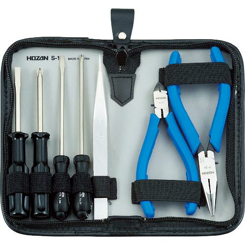 HOZAN ( ホーザン ) 工具セット7点 ( S-1 )(4.0)