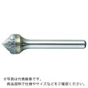 【SALE価格】TRUSCO 超硬バー 円錐型90° Φ19X刃長9.5X軸6 シングルカット ( TB49C190S ) トラスコ中山(株)