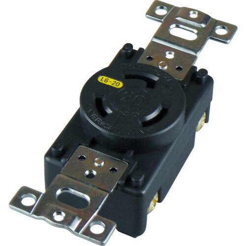 アメリカン電機 引掛形 埋込コンセント 接地2P20A250V ( 3220-L6 ) アメリカン電機(株)